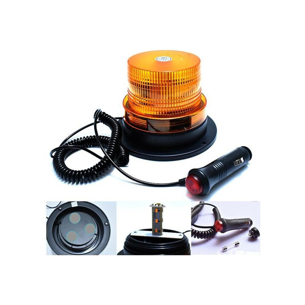 Dilwe Universal Magnetic Car Warning Led Strobe Emergency Lamp Light 7333425912379
