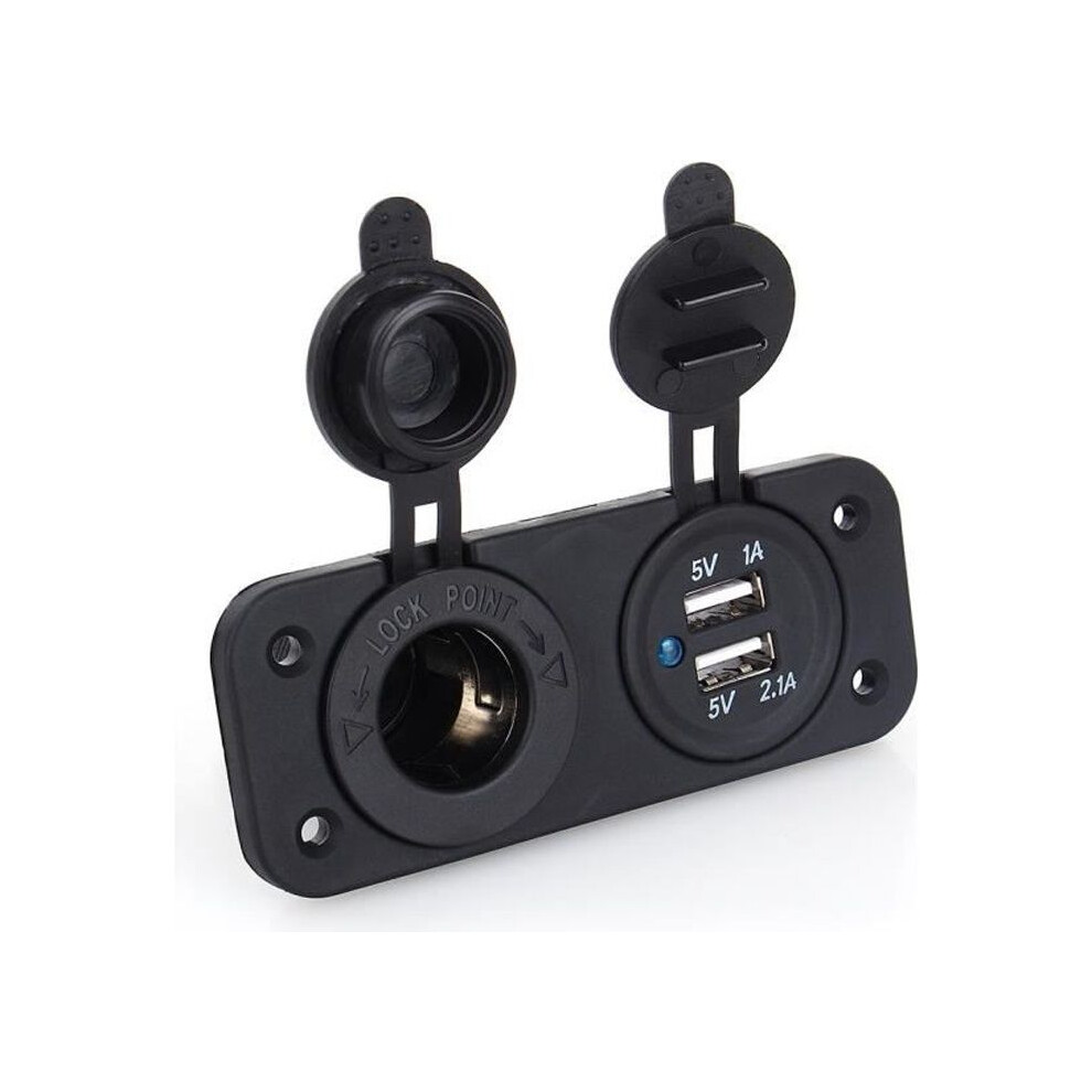 Dual Usb Car Power Adapter 12V Charger Cigarette Lighter 7333425912935