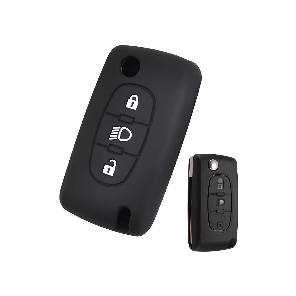 3 Button Silicone Car Key Case Cover For Citroen C2 C3 C4 Picasso Xsara C5 C6 C8 Remote Folding Shell 7333425921425