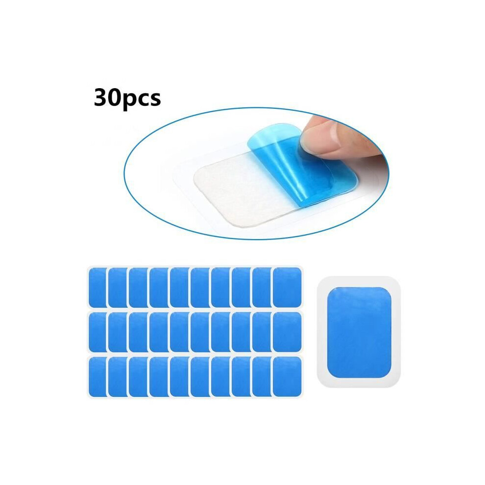 30pcs EMS Gel Pads, Hydrogel Training Replacement Gel Sheets for Abdominal Muscle Stimulator