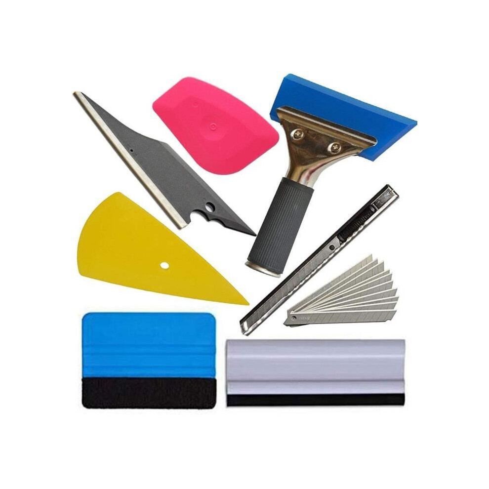 Car Window Film Wrapping Tool Kit, Tinting Film Installation Tools: Squeegees & Scrapers 7333425915196