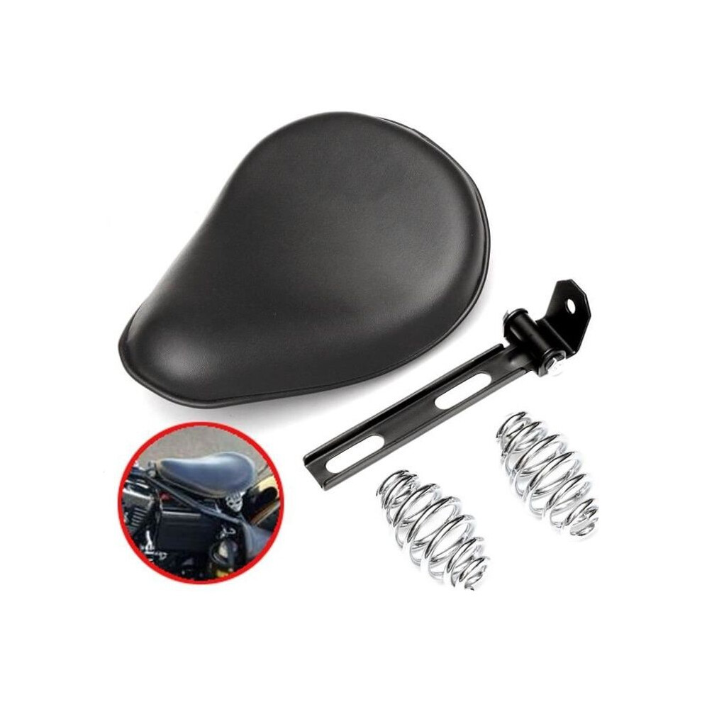 Motorcycle 3'' Solo Seat Bracket + Spring For Harley Chopper Bobber Custom Black 7333425914557