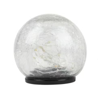 Enchanting Solar Walkway Accents, Cracked Glass Solar Lights Elevate Outdoor Ambiance with Durable Construction, Solar Powered, Automatic ON/OFF Light