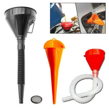 3pcs Universal Plastic Automotive Filling Funnels, Three Colors and Shapes, Durable and Harmless