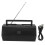 Φορητό ραδιόφωνο AM FM με ηχείο Bluetooth, διπλά ηχεία, αυτόματη αναζήτηση σταθμών FM, 1