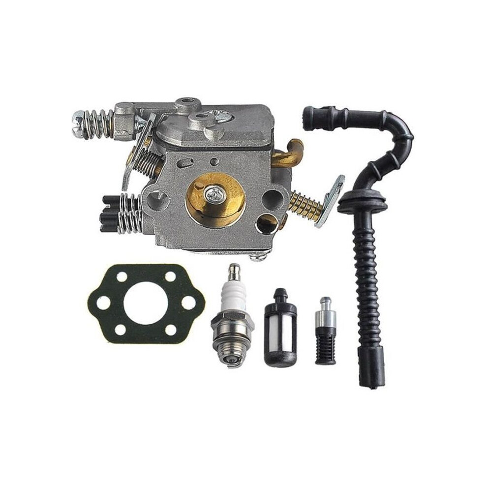 Carburetor With Gasket & Fuel/Oil Filter Hose Spark Plug For Stihl Ms210 Ms230 Ms250 021 023 Chainsaw 7333425917534
