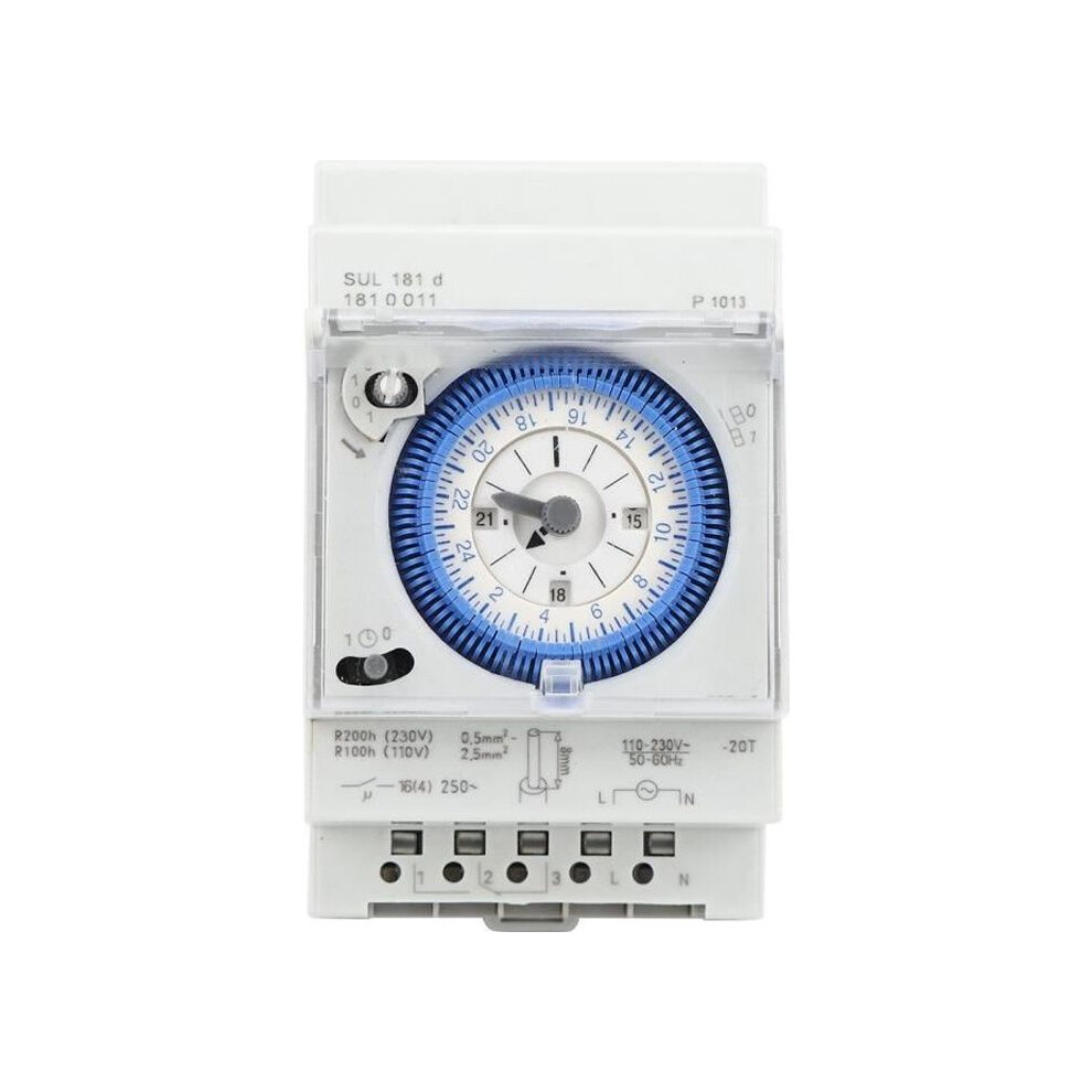 Sul181d Mechanical Timer 15 Minutes 24 Hours Time Delay Relay 250V Ac 16A-Lat 7333425920749
