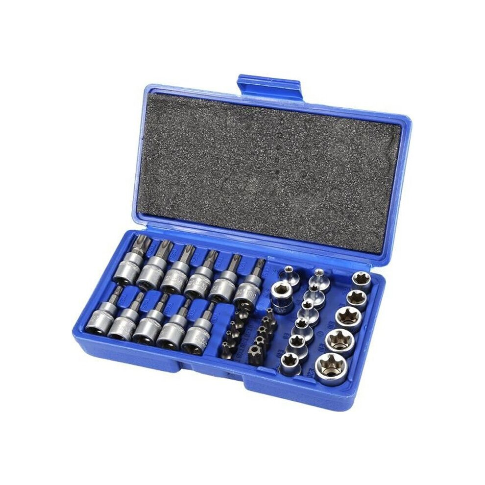34 Piece Torx Bit And Hex Socket Set 7333425916520