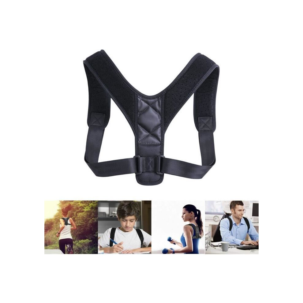 Black Posture Corrector - Unspecified - Adjustable - Shoulder Support - Pain Relief