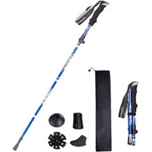 36-130cm Aluminum Alloy Foldable Trekking Pole Outdoor Sports Travel Anti-shock Anti-slip Hiking Stick