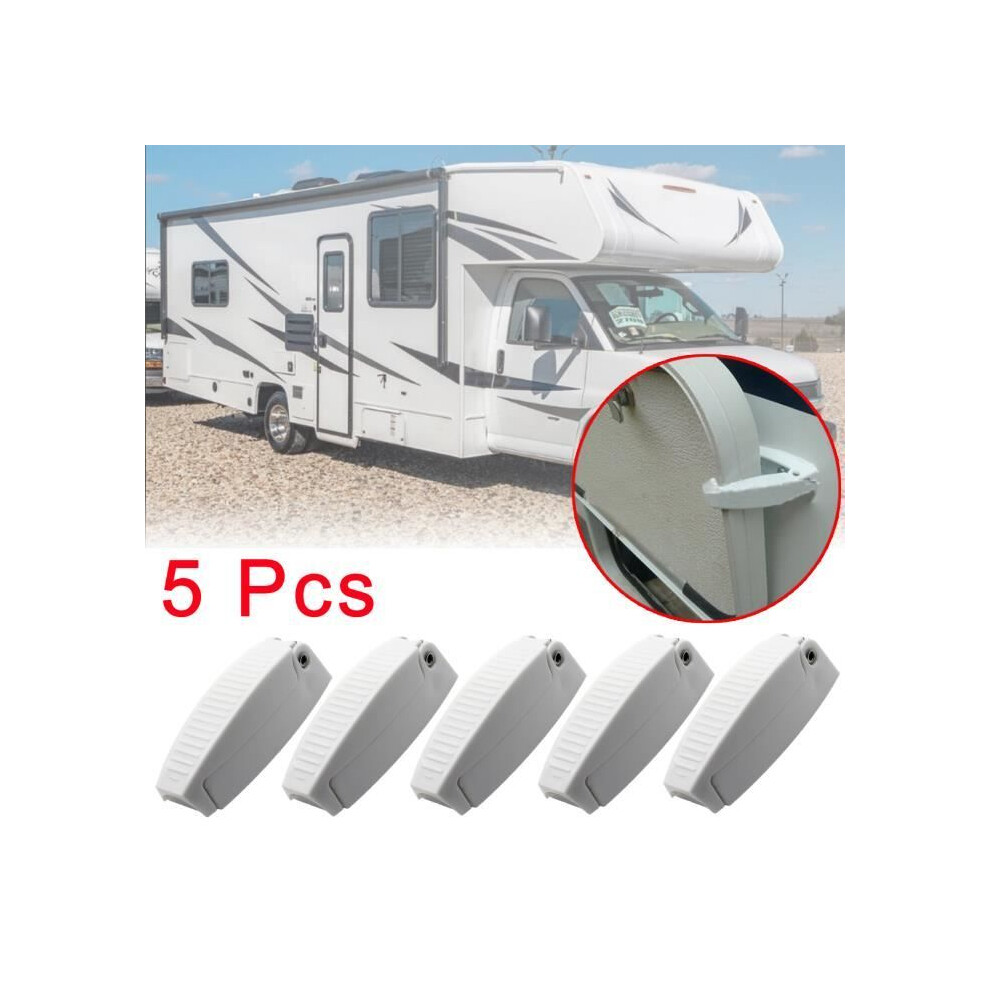 5Pcs Trunk Door Lock Catches For Motorhome, Caravan, Caravan White 7333425922101