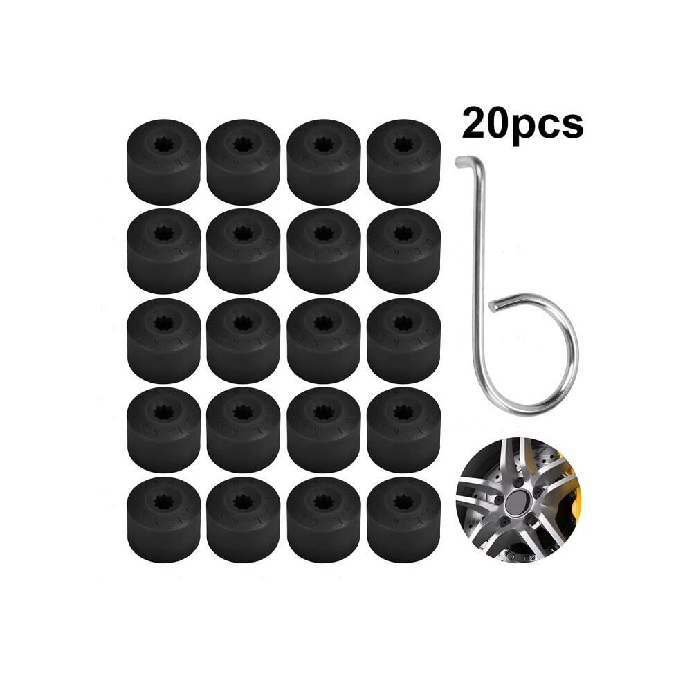 20Pcs 17Mm Hex Nut Covers With Removal Tool 7333425917350
