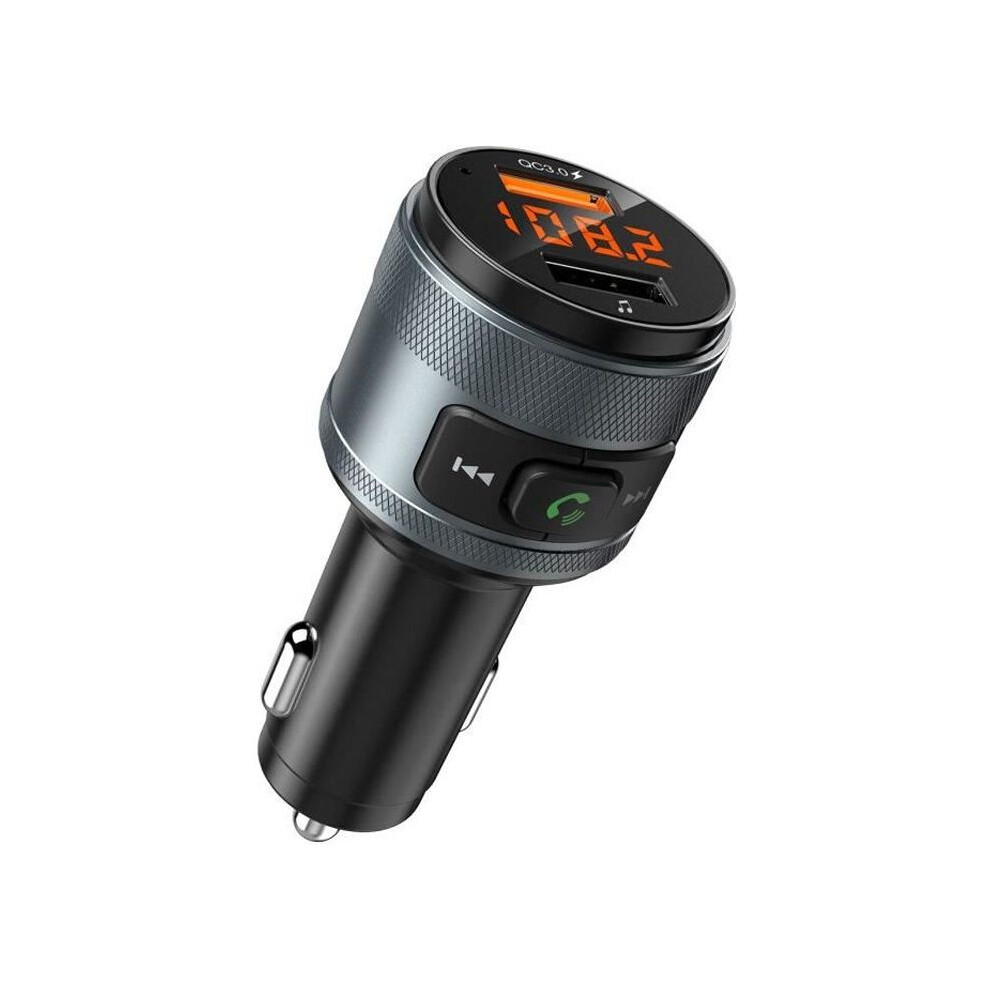 Bluetooth Fm Transmitter For Car, Dual Usb Handsfree Kit, Qc3.0 Fast Charging, Hands-Free Calling 7333425940600