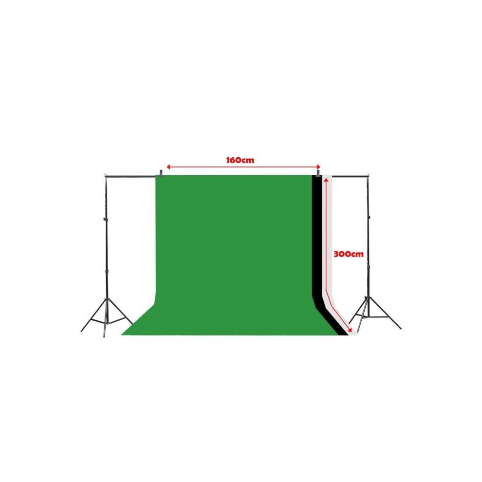 1.6M X 3M Professional Photography Non-Woven Studio Backdrop Green 7333425939406