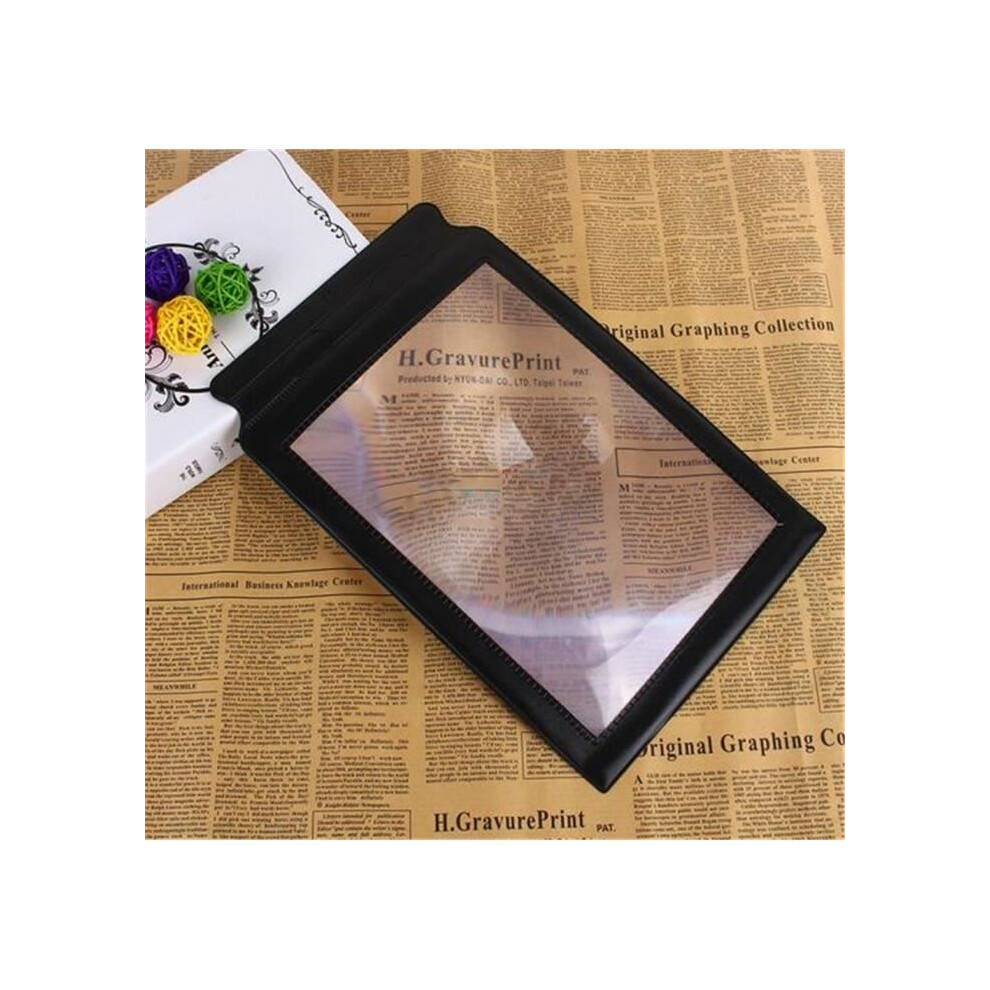 A4 Full Page Magnifying Glass Sheet 3X Large Magnifying Glass Reading Aid PVC Lens