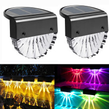 Luci solari per recinzioni, decorazione per esterni con funzionamento automatico dal tramonto all'alba, lunghissima durata di funzionamento, facile