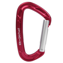 Multipurpose Outdoor Carabiner, Screwgate Auto Lock Carabiner For Professional Climbers, Heavy Duty Locking Carabiner Ideal For Rock Climbing, Mountai