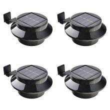 4er-Pack Solar-Zaunleuchten für die Außendekoration, energiesparend und umweltfreundlich dank Solardesign, hitzebeständig und wasserdicht,