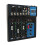 Advanced 4 Channel Audio Mixer With Wireless Bluetooth Identification Multi Functional Control Panel HD Backlit LCD Display And 3 Band Equalization Ad 5
