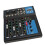 Advanced 4 Channel Audio Mixer With Wireless Bluetooth Identification Multi Functional Control Panel HD Backlit LCD Display And 3 Band Equalization Ad 4