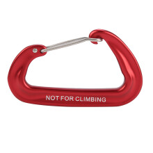 Versatile D-Shaped Carabiner Clips, Durable Compact And Lightweight Aluminium Alloy Spring Gate Caribeaners For Daily And Outdoor Activities, Wiregate