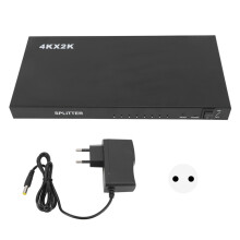 Pełny rozdzielacz HDMI HD3D z obsługą 4K x2K, dystrybutor audio-wideo kompatybilny z projektorem, zgodny z protokołem HDCP, buforowanie i