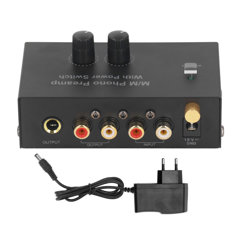 Phonograph Preamplifier Low Noise Turntable Compatibility Volume Control Stereo Input Output Compact Design Plug And Play Riaa Equalization Sound Perf 9416038246999