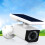 Wireless Outdoor Security, Solar-Powered Dummy Surveillance Camera With Bright Floodlights 5
