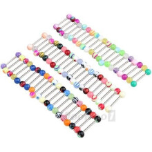 Tongue Piercing - 316L - Random Color - 60 Pieces - Women - Adult