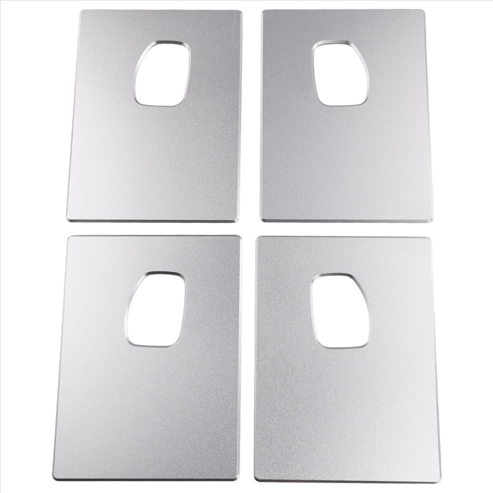 Aluminum Chrome Billet Interior Door Handles Cover Trim, Anti-Scratch 4851500945997