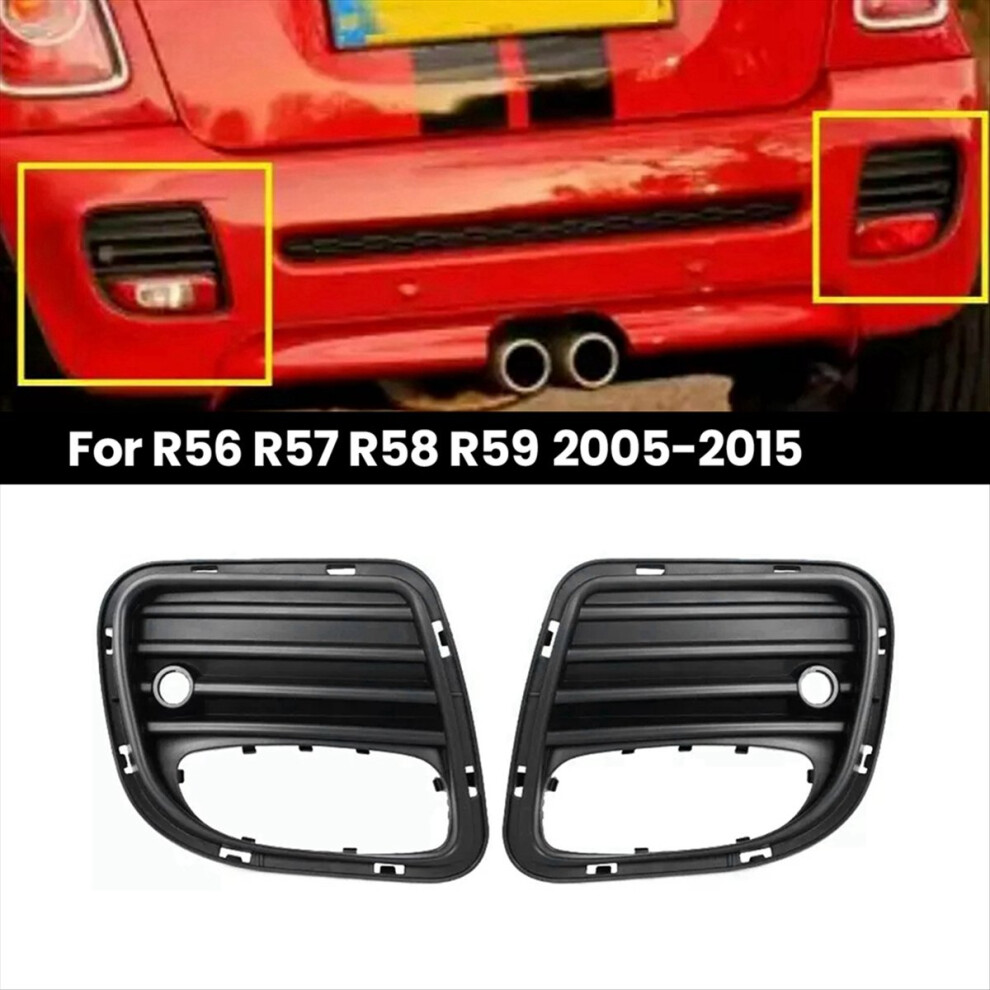 Car Rear Bumper Fog Frame Grille For Mini R56 R57 R58 R59 Jcw 20 Light 4851500950519