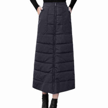 Winter Halblange Schürze Winterrock Damen