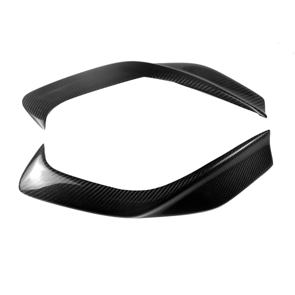 Car Front Head Cover Head Lamp Eyelid Eyebrow Carbon Fiber Light 4852261839624