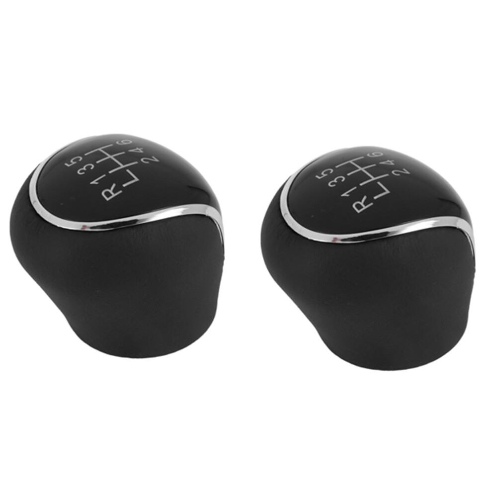 6 Speed Car Pu Leather Gear Shift Knob Lever For Mondeo Iv C-Max Trans 4852261842099