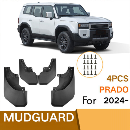 Car Mudguards for Prado 2024 Front Rear Mud Flaps Guards Splash Exteri 2