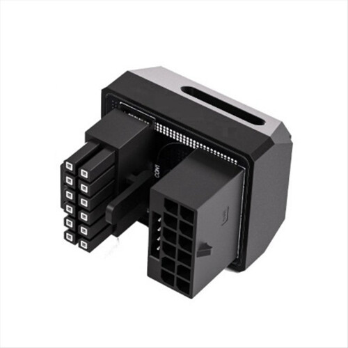 16PIN GPU Power Connector 180 Degree Angled Adapter for Desktops Graph