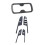 1 Set Carbonfaser-Kunststoff Auto Front Wasserbecherhalter Rahmenabdeckung & Wind 3