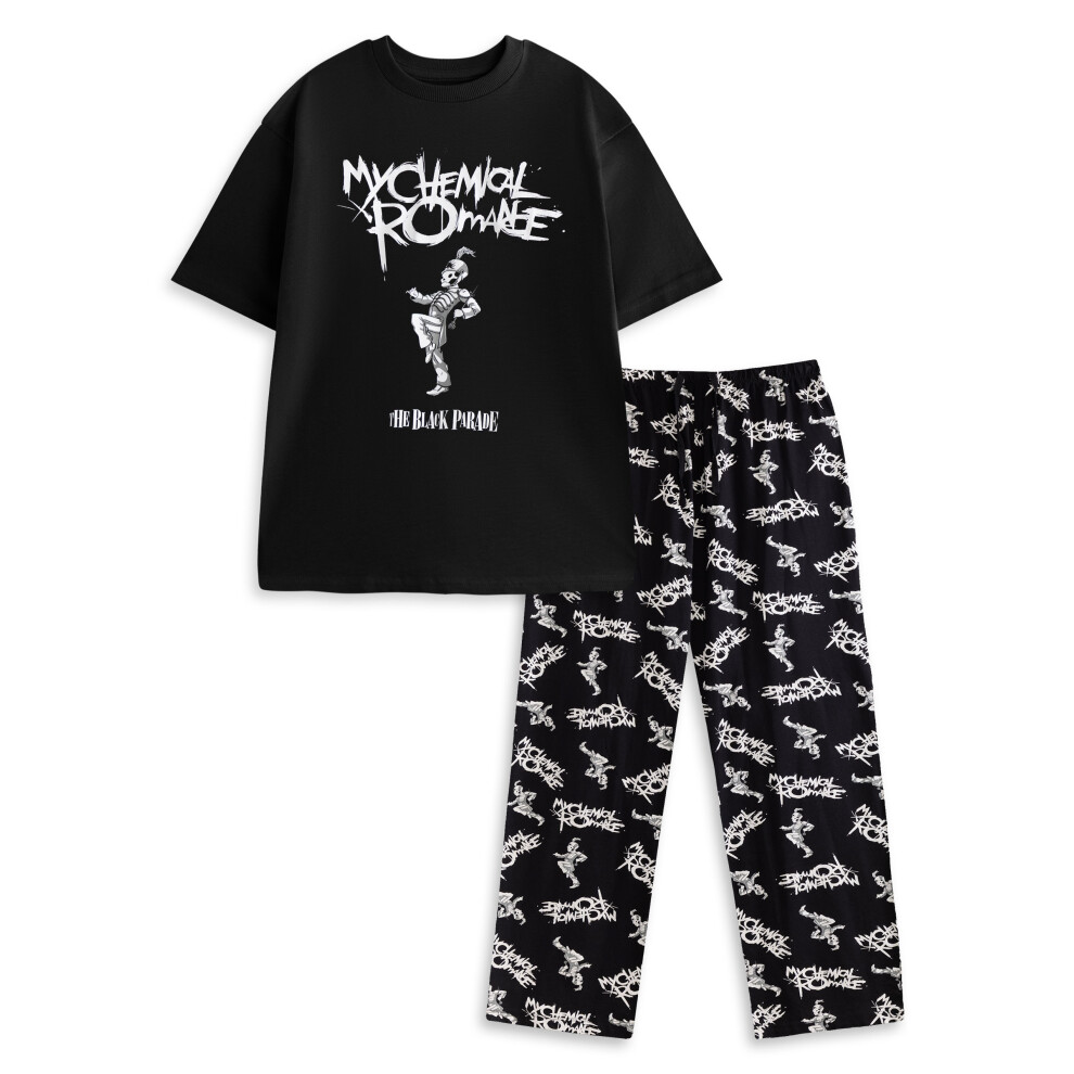 My Chemical Romance Men's Black (X-Large) Short Sleeve Long Leg Pyjama Set ( )