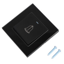 Campainha de porta elegante AC250V com botão de pressão, feita em liga de alumínio para durabilidade incomparável e aparência sofisticada.
