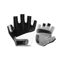 Atmungsaktive Outdoor-Sporthandschuhe aus Mikrofaser-Mesh mit stoßdämpfenden Eigenschaften, Frottee-Daumenverschluss und Klettverschluss für