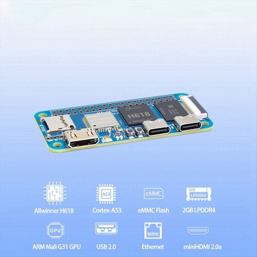 Für - Zero Development Board&Case 4G LPDDR4 32G EMMC Allwinner H618 2. 2