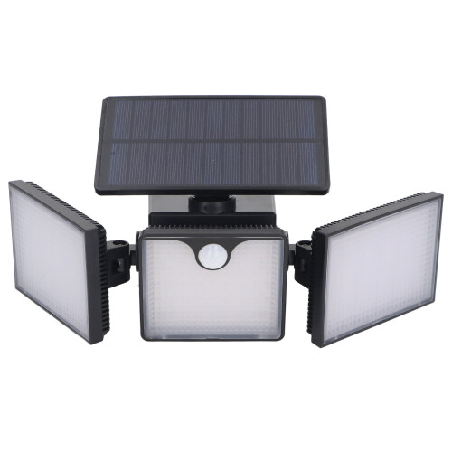 Smart Solar Security Light, Sensitive PIR Detection Waterproof Outdoor Lighting Long Lasting Battery Adjustable Angle Design Multi-mode Operation Brig 1