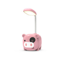 Electronic ATM Style Coin Bank, Multi-Angle Adjustable Lamp Head for Kids, Fingerprint Lock Savings Toy with Convenient Dimming & Practical Pen Holder