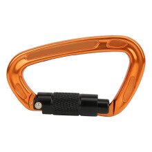 Locking Carabiner D Shape Heavy Duty Outdoor Climbing Gear With Aircraft Grade Aluminum Alloy High Tension Screw Lock Mechanism Multi Use Camping Hiki