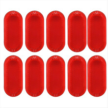 10 stuks rode reflectoren voor waarschuwingslichten in het interieur van het deurpaneel (modelnummer 6Q094741)