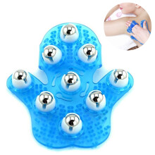Ergonomic Massage Companion, Comfortable Design Ensures Relaxing Sessions, Palm Shaped Massage Glove With 360-Degree-Roller Metal Balls Enhances Your