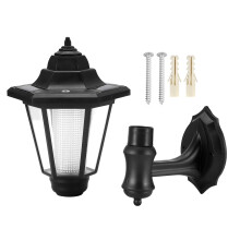 Solar Powered LED Lights, Traditional Style Automatic Solar Pathway Lights for Courtyards Farms Villas Orchards Tea Gardens Factories Warehouses, ABS