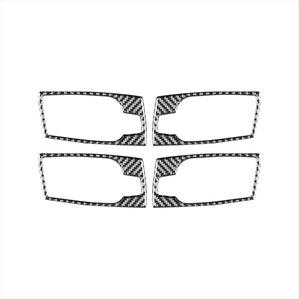 For 5 Series E60 2004-2007 Carbon Fiber Car Inner Door Handle Bowl Cov 4852261859851