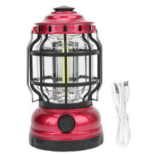 Rechargeable Emergency Lantern With Adjustable Brightness And Long Runtime, Retro Style Led Camping Light With 360 Degrees Illumination Waterproof Des