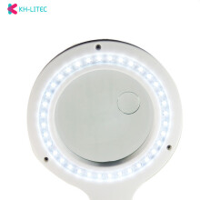 Illuminated Workstation With Spring Balanced Arm, Glass Lens Magnifier Ensuring Clear Vision For Electronics Repair And Jewelry Appraisal